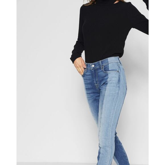 7 For All Mankind ANKLE SKINNY SHADOW SEAM & STUDS - Picture 11 of 11